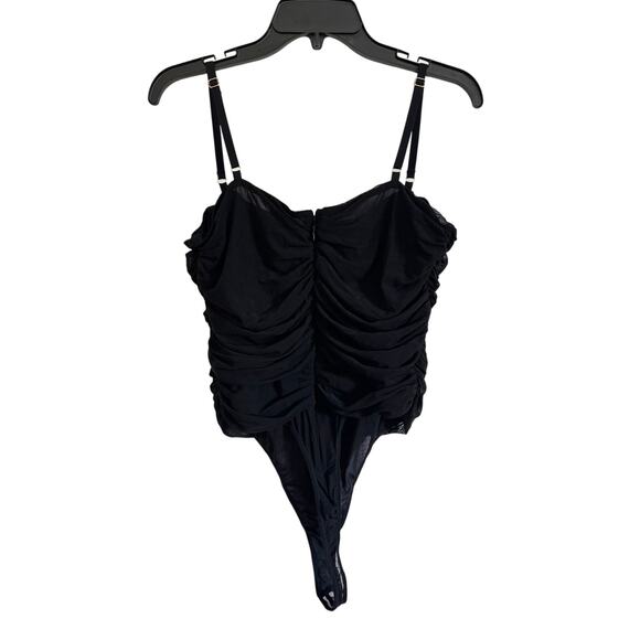 HOUSE OF CB PEARL MESH BODYSUIT BLACK - Picture 5 of 5